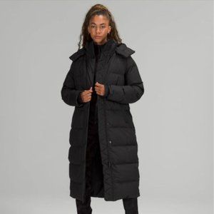 Brand New lululemon Wunder Puff Long Jacket Black Size 4 (tags on)